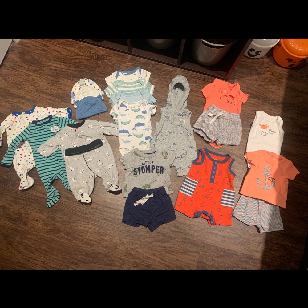 20 Piece Baby Boy Clothes Newborn Bundle